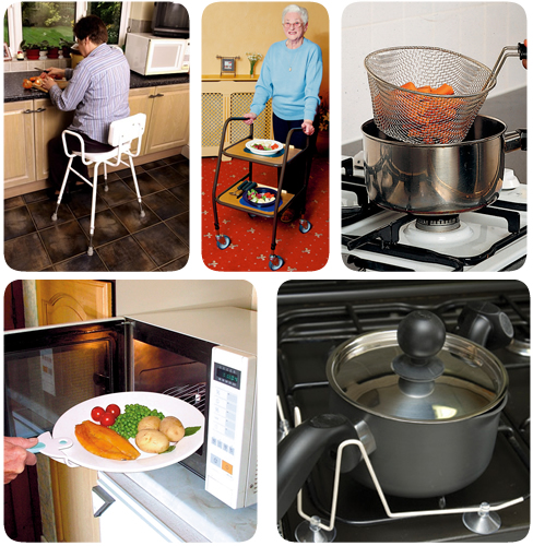 one handed kitchen equipment for handicapped people